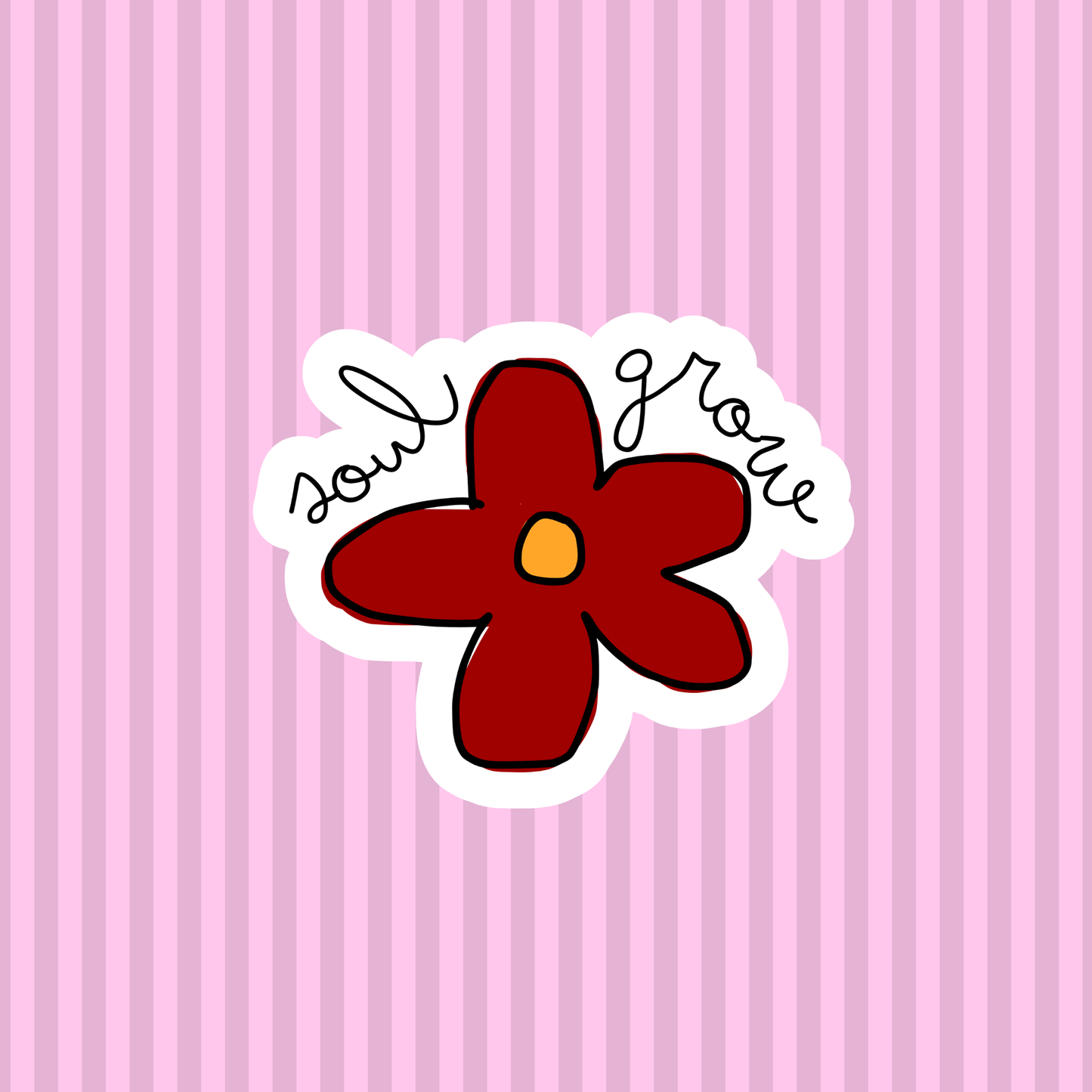 Sticker Blume *soul grow*