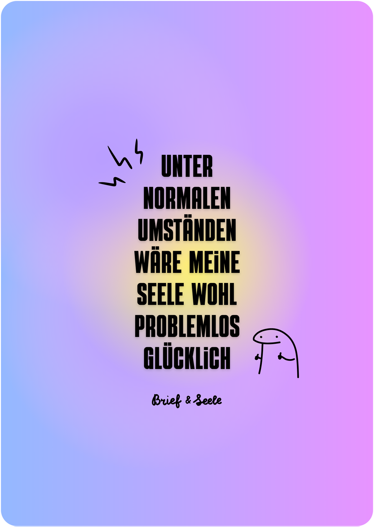 Postkarte "normale Umstände"