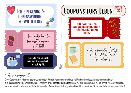 Coupons zum Ausschneiden