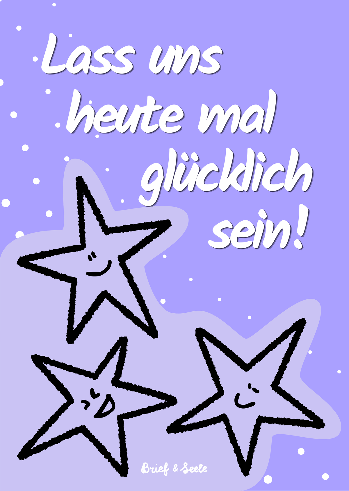 Postkarte "heute glücklich"