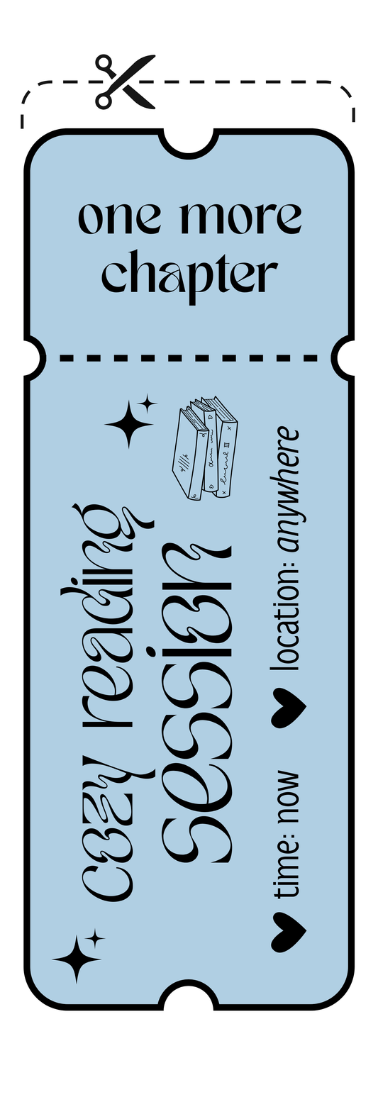 Coupon-Lesezeichen "Cozy Reading"