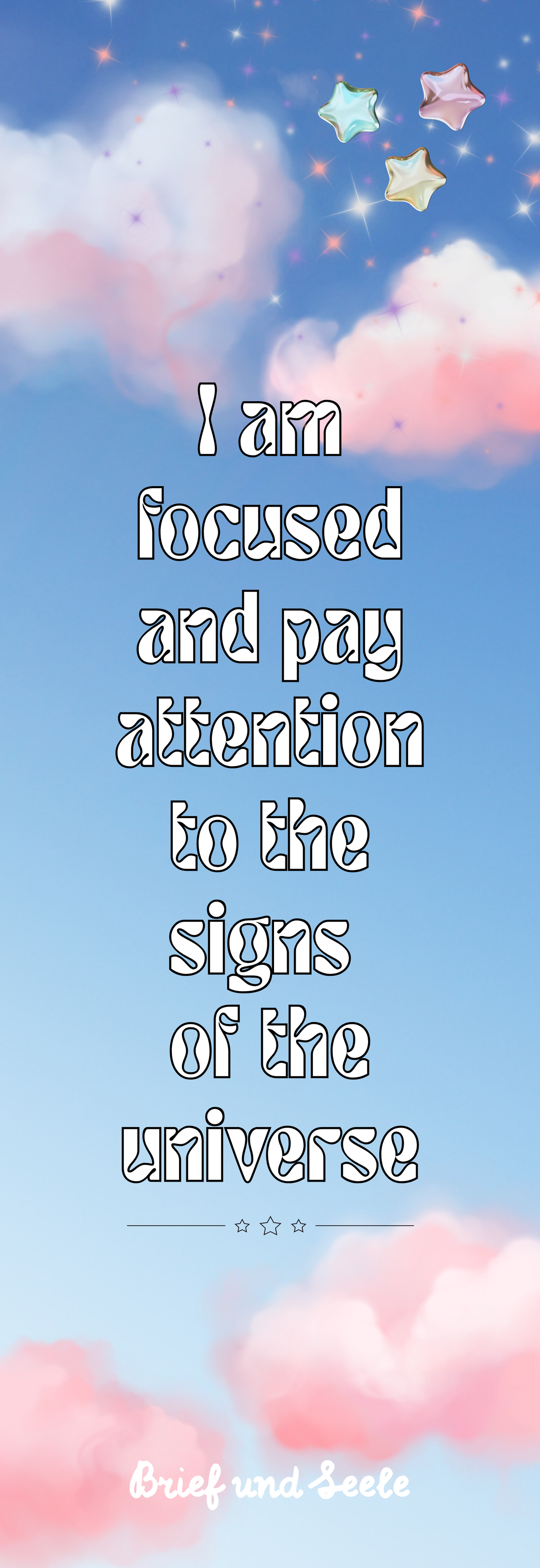 Lesezeichen "signs of the universe"