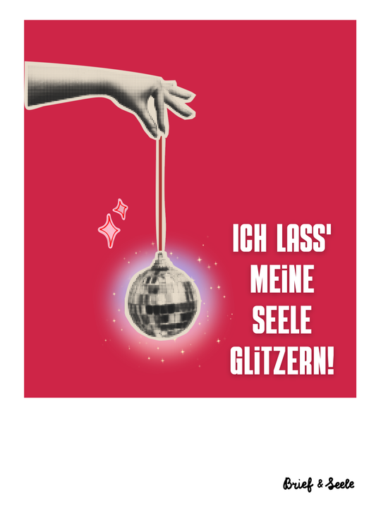 Postkarte "glitzernde Seele"