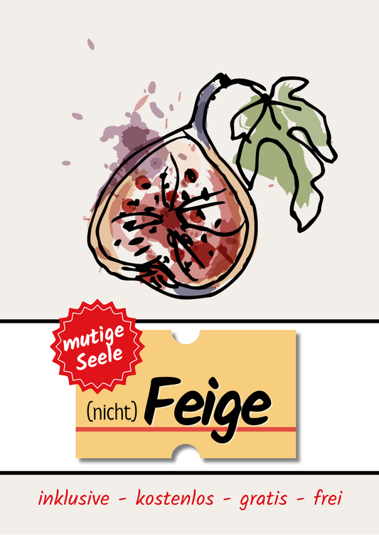 Postkarte "nicht Feige"