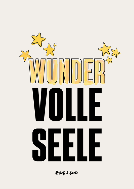 Postkarte "Wundervoll"