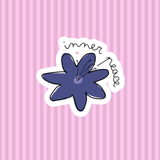 Sticker Blume *inner peace*