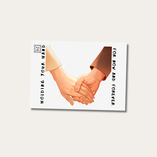 Postkarte "Holding your Hand"