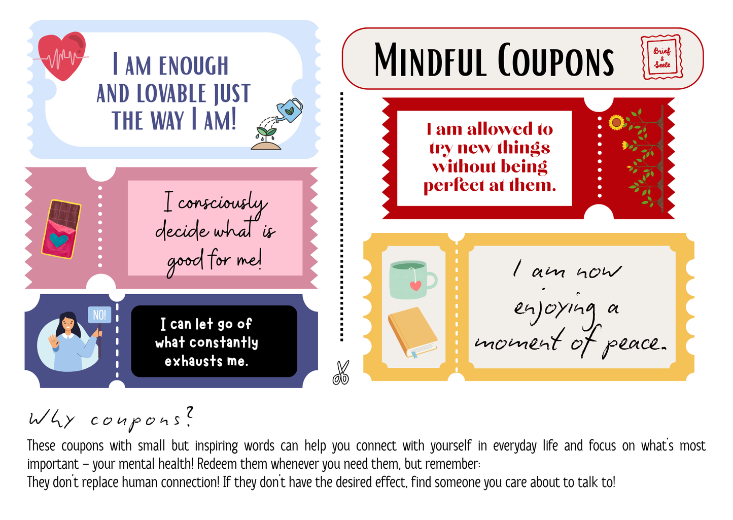 Coupons zum Ausschneiden