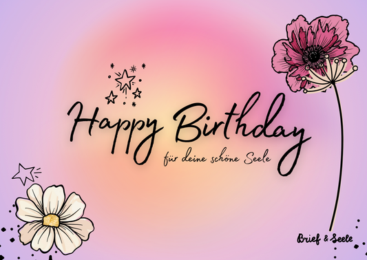 Postkarte "Happy Birthday"