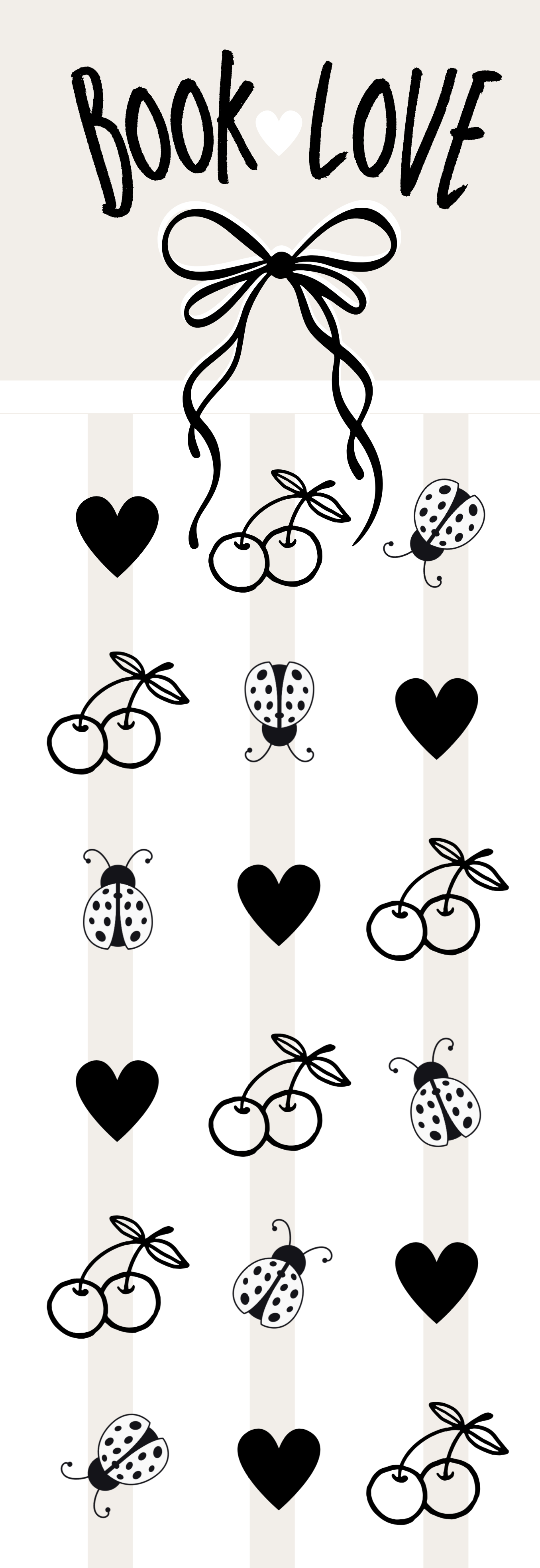 Lesezeichen "book love"