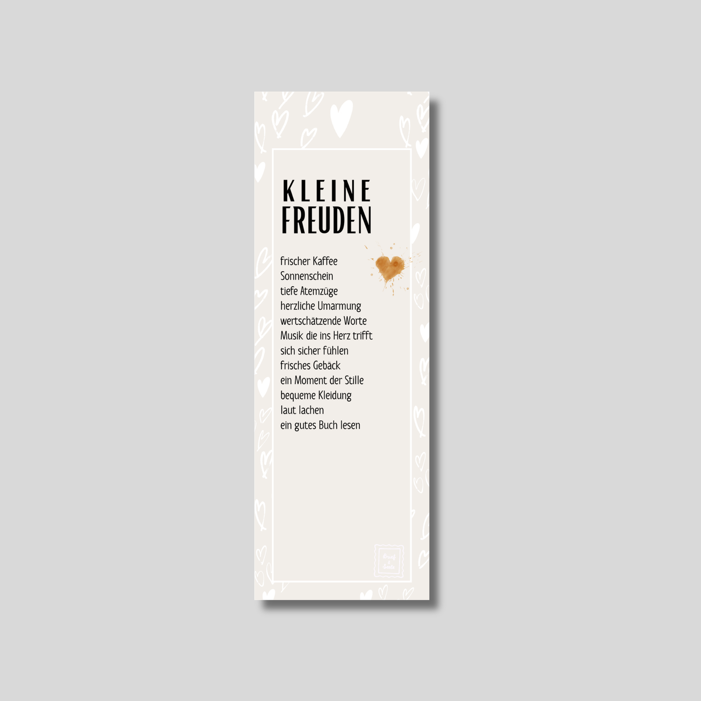 Lesezeichen "Kleine Freuden"