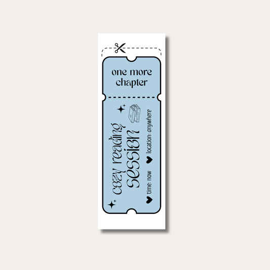 Coupon-Lesezeichen "Cozy Reading"