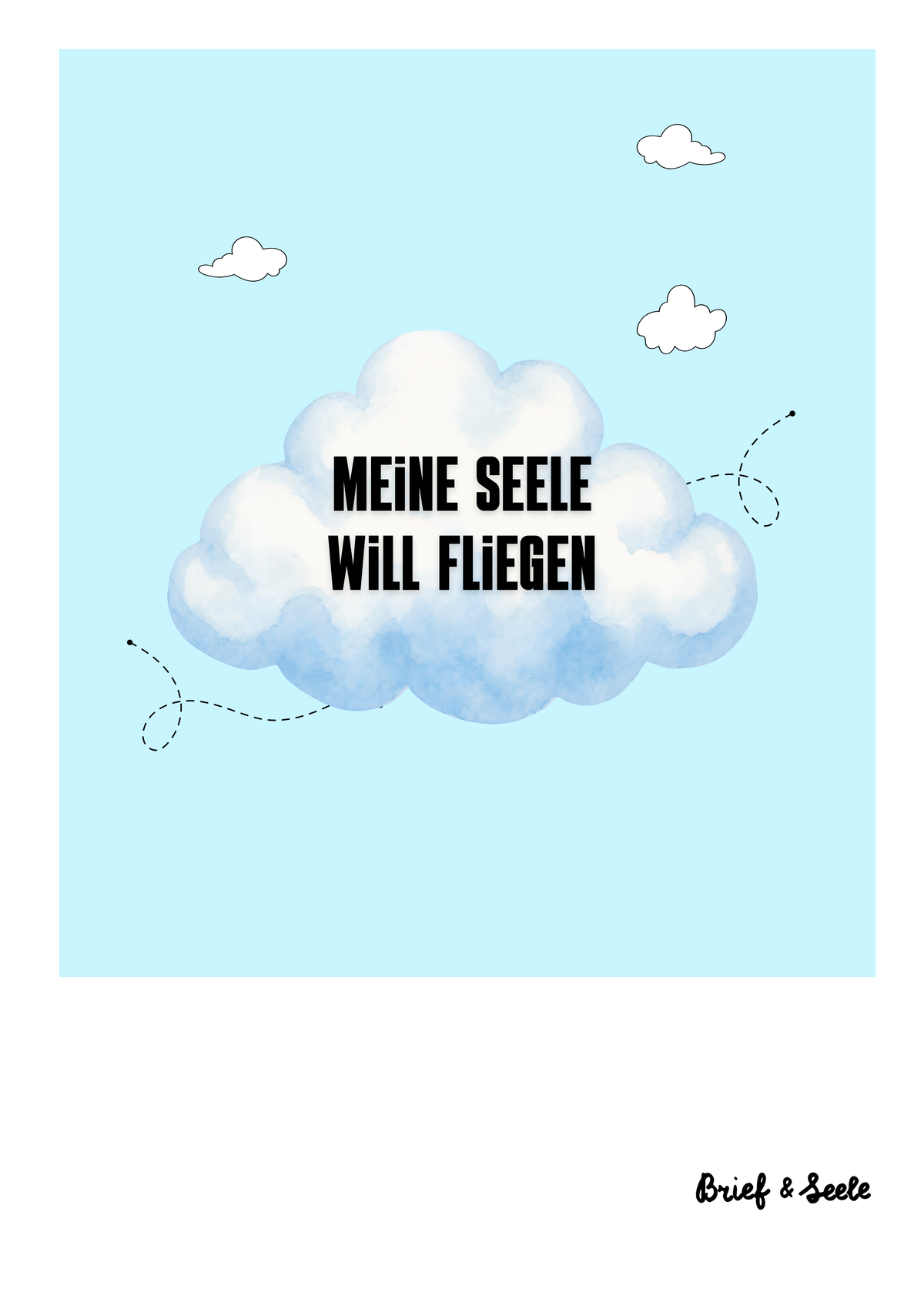 Postkarte "Seele will fliegen"
