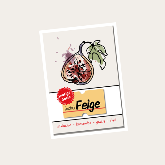 Postkarte "nicht Feige"
