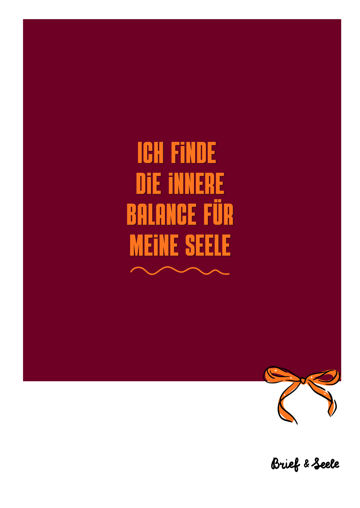 Postkarte "innere Balance"