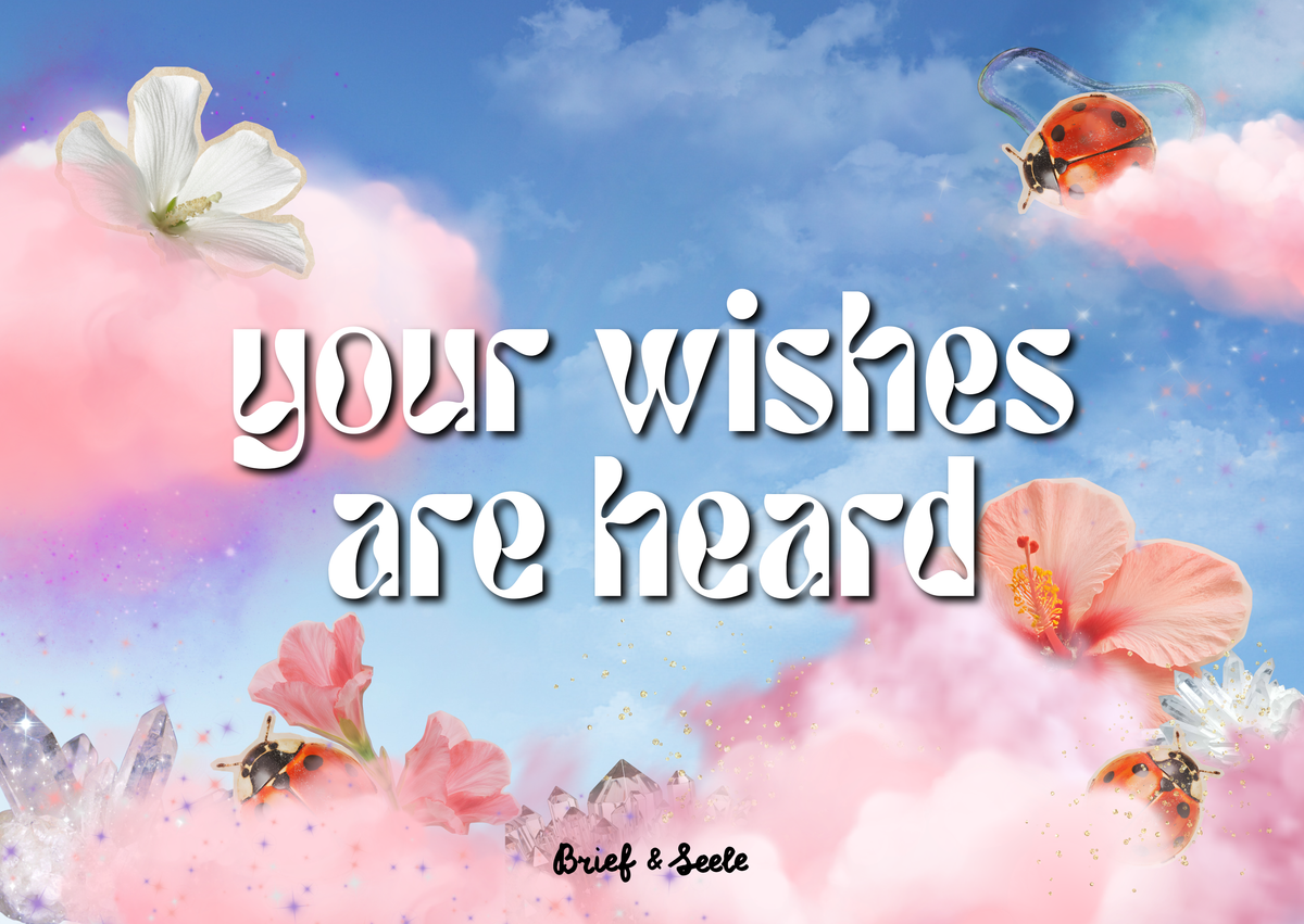 Postkarte "your wishes are heard"