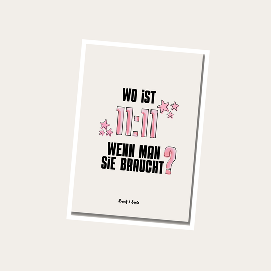 Postkarte "11:11"