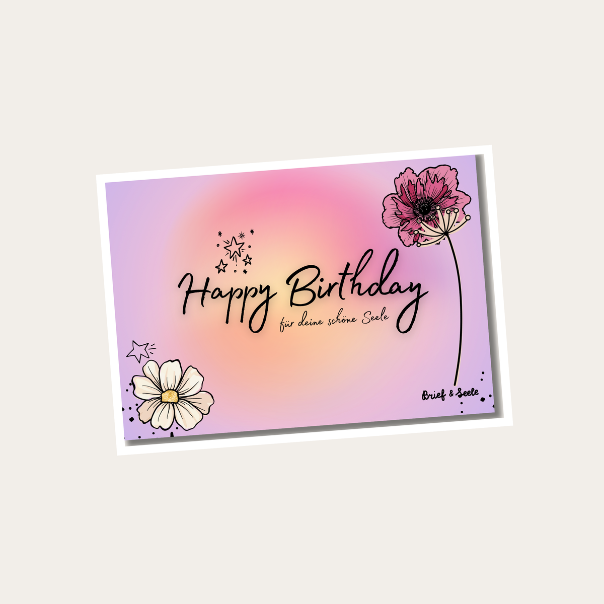 Postkarte "Happy Birthday"