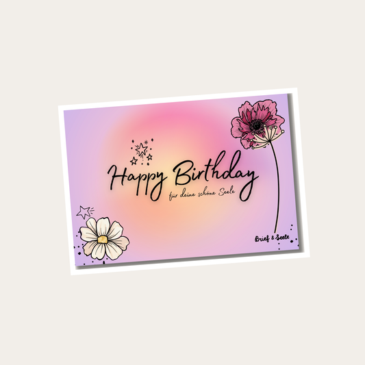 Postkarte "Happy Birthday"