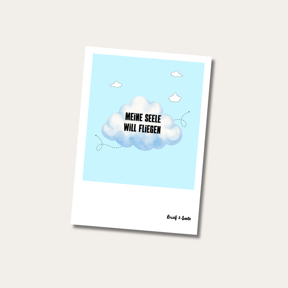 Postkarte "Seele will fliegen"