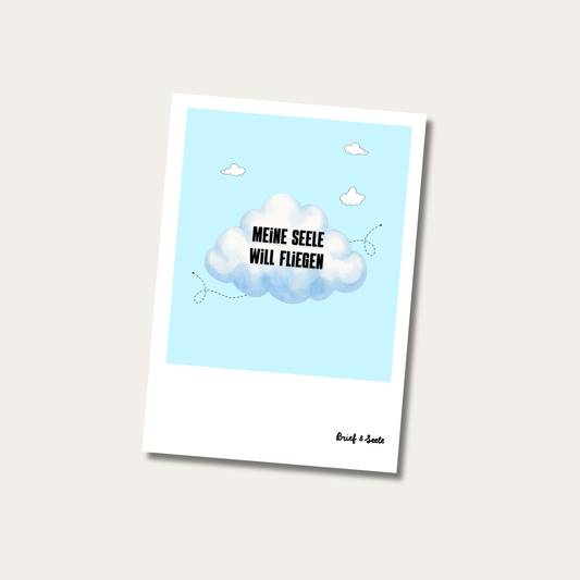 Postkarte "Seele will fliegen"