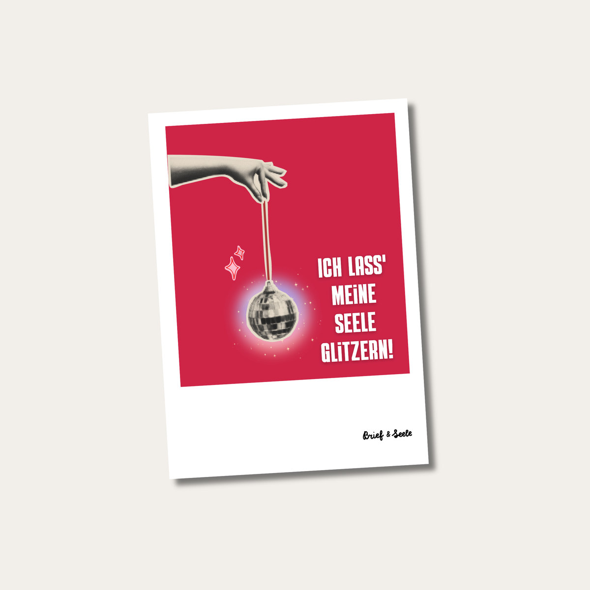Postkarte "glitzernde Seele"