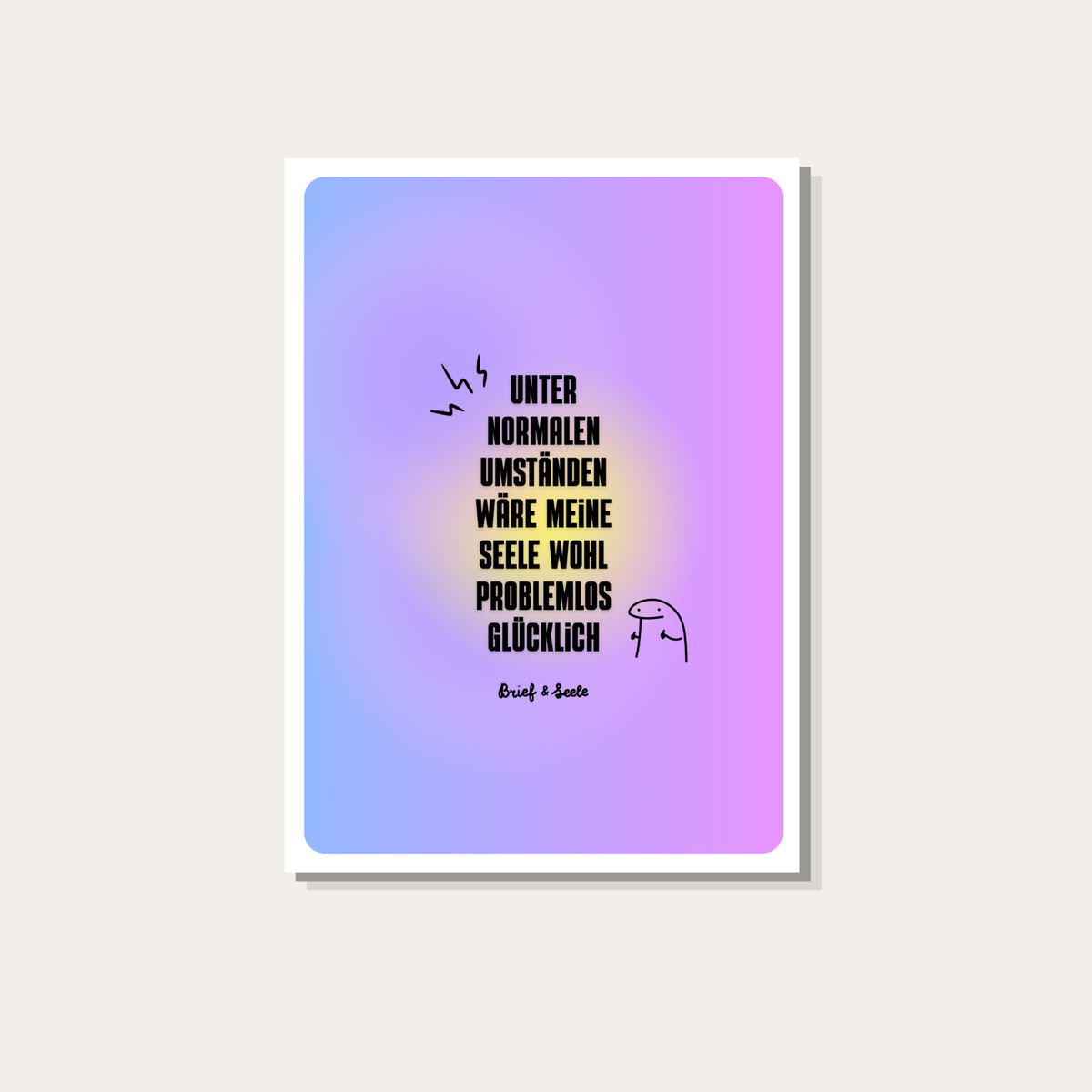 Postkarte "normale Umstände"