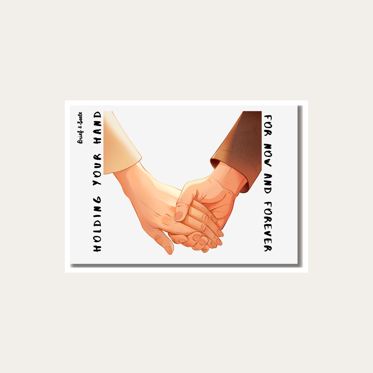 Postkarte "Holding your Hand"