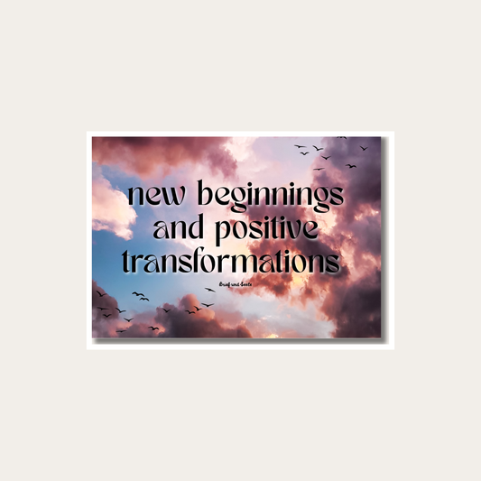 Postkarte "Beginnings and Transformations"