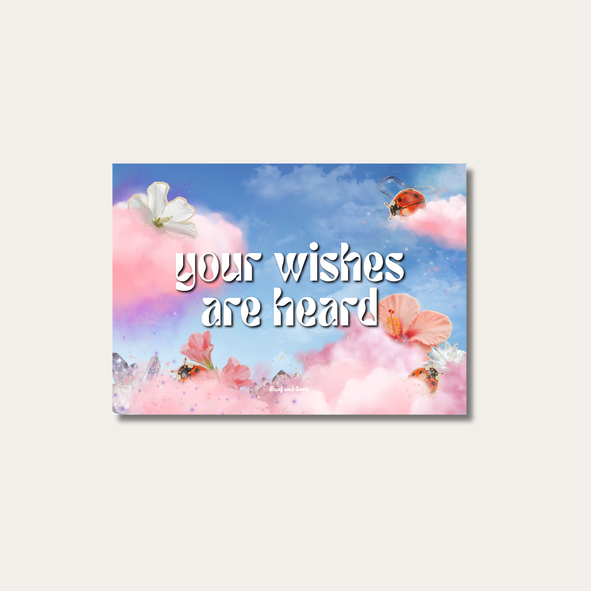 Postkarte "your wishes are heard"