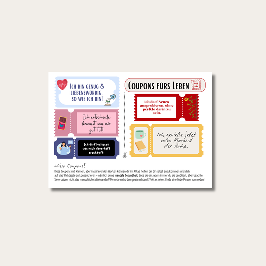 Coupons zum Ausschneiden