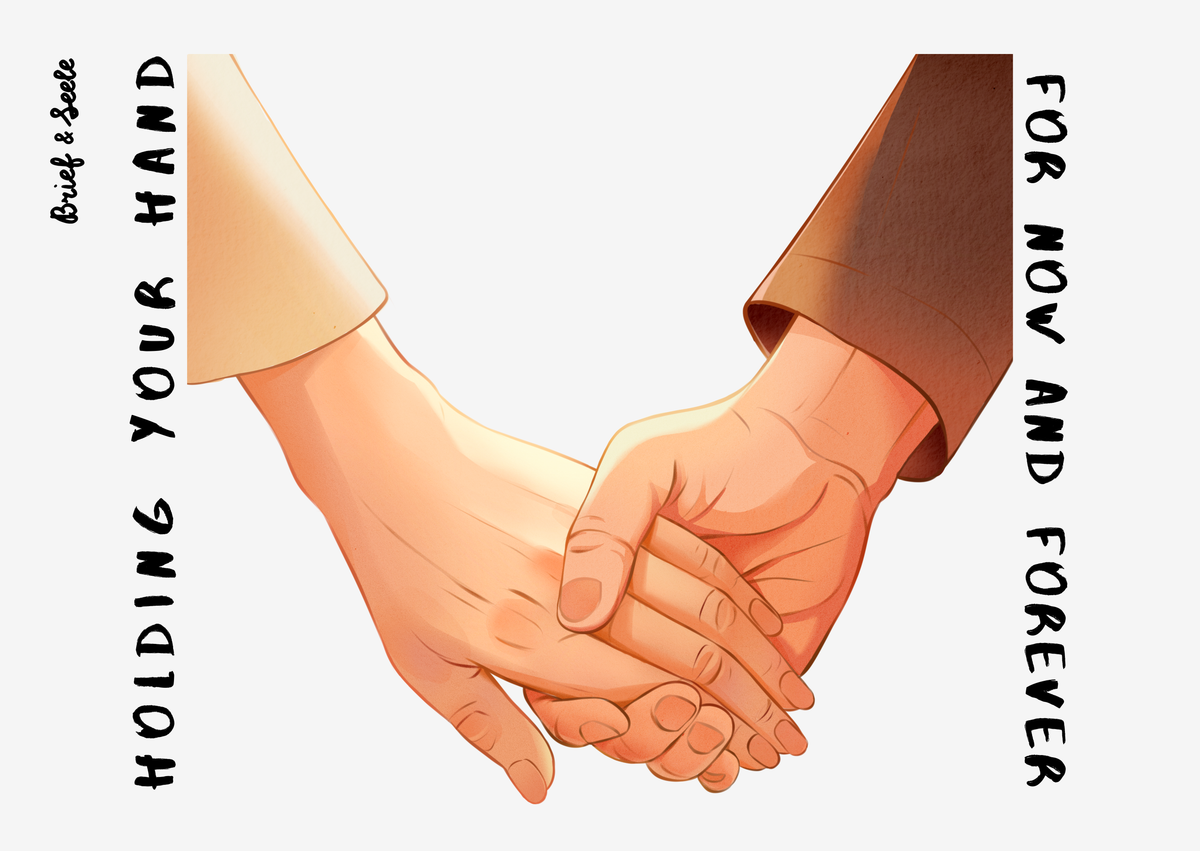Postkarte "Holding your Hand"
