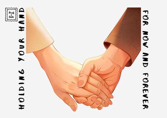 Postkarte "Holding your Hand"