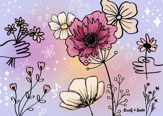 Postkarte "Flowers"