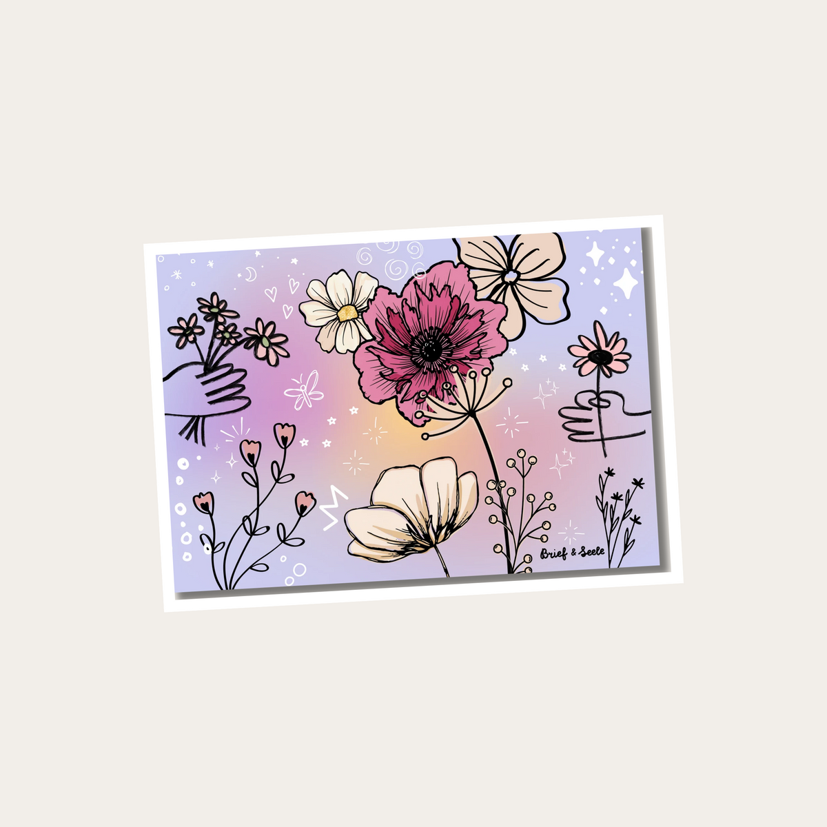 Postkarte "Flowers"