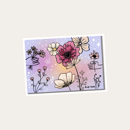 Postkarte "Flowers"