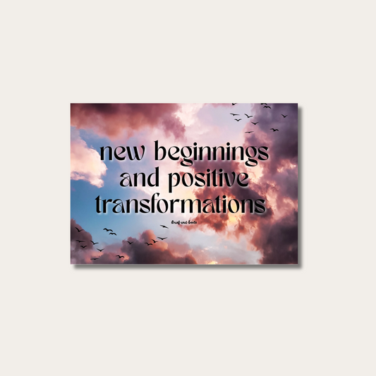 Postcard "Beginnings and Transformations"