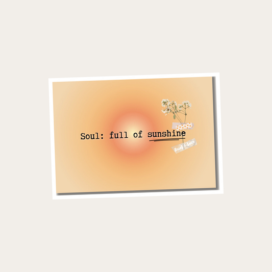 Postkarte "Soul full of sunshine"
