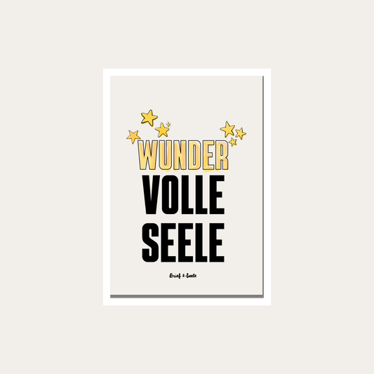 Postkarte "Wundervoll"